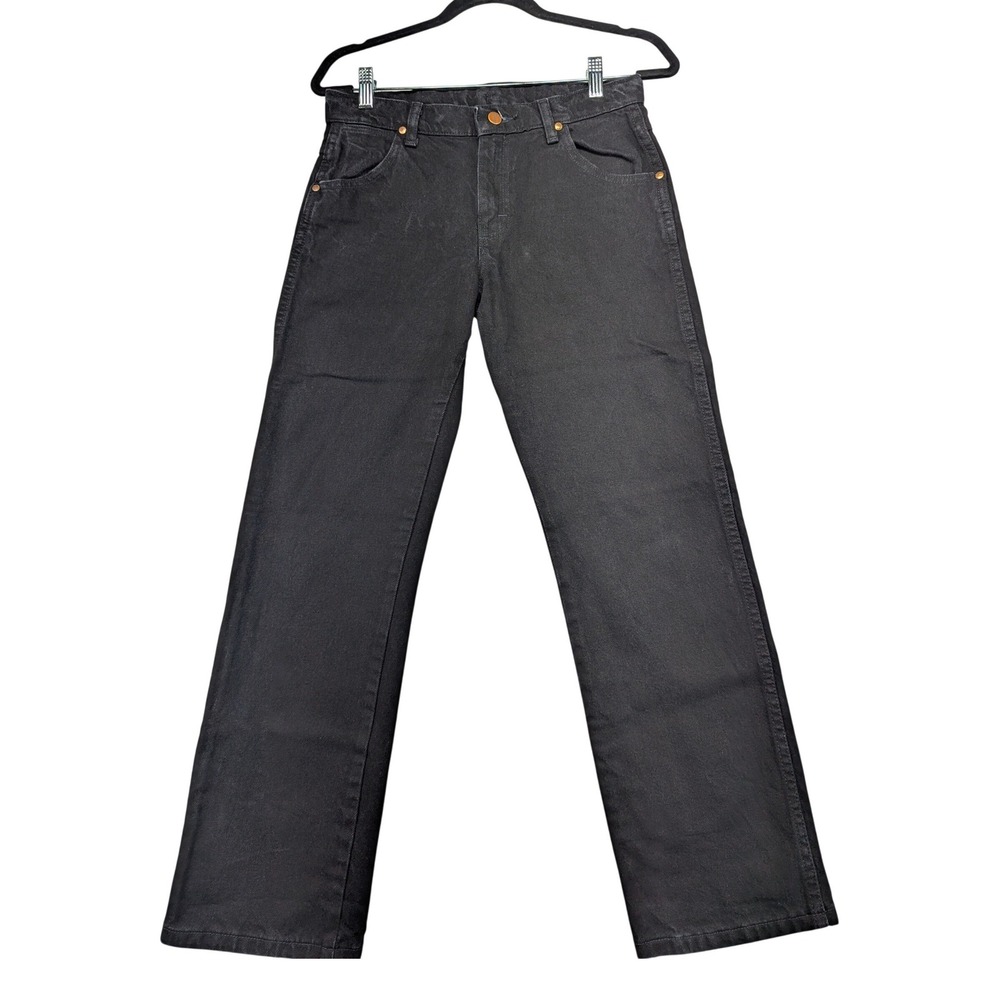 Wrangler Boys Husky 12 Husky Amplio Regular Fit Black Jeans